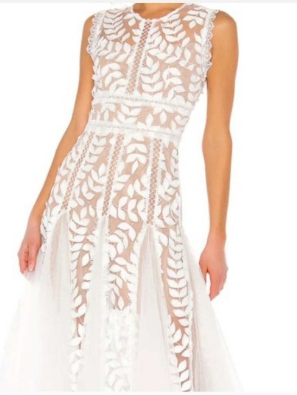 NWT Bronx And Banco Saba Blanc Midi Dress Size 4, EU 40, UK 8 - Picture 10 of 12